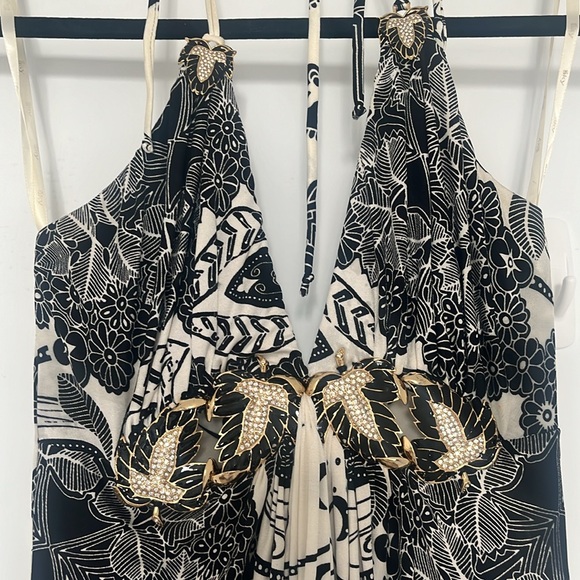 Sky Black and White Vintage, Mini Dress - Picture 2 of 2